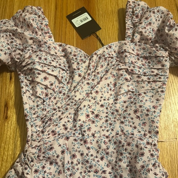 Nicholas Revolve Crossover Gathered Dress - Picture 3 of 8